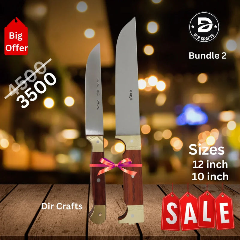 Signature Chef Bundle — Handmade 2-Piece Kitchen Knife Set