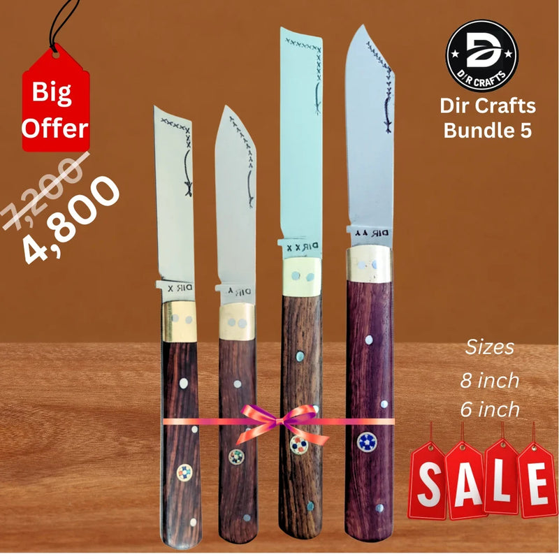 Dir Legends Original Quartet — Handmade 4-Piece Dir Knife Set