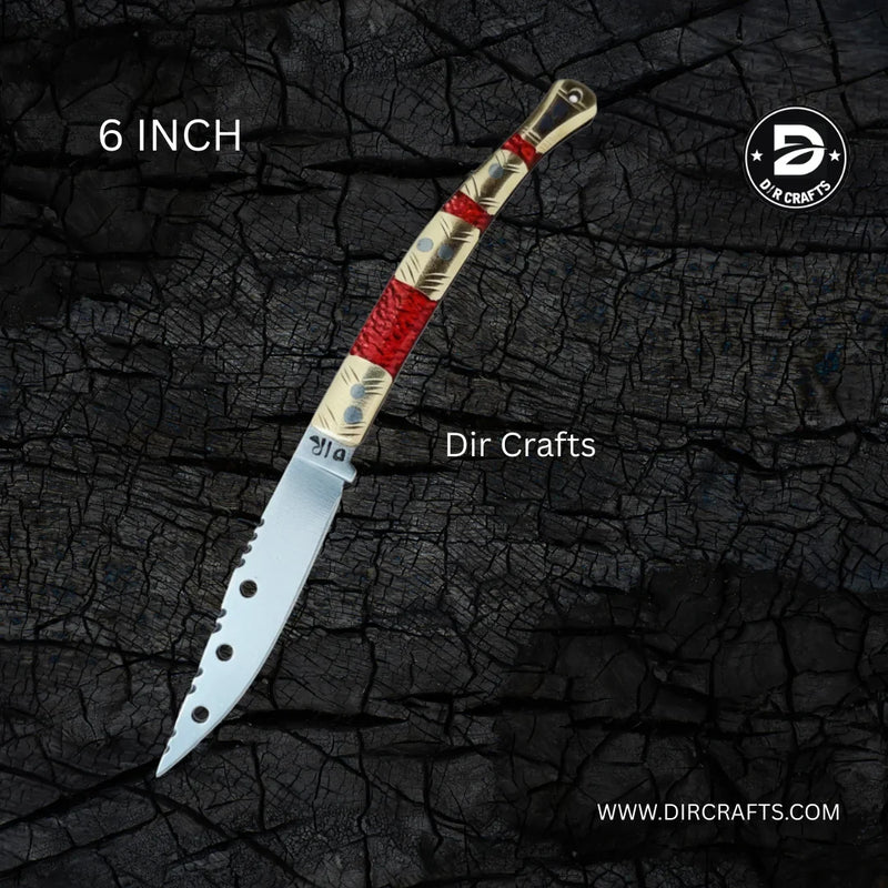 Imperial Ember — Handmade Dir Collector Knife