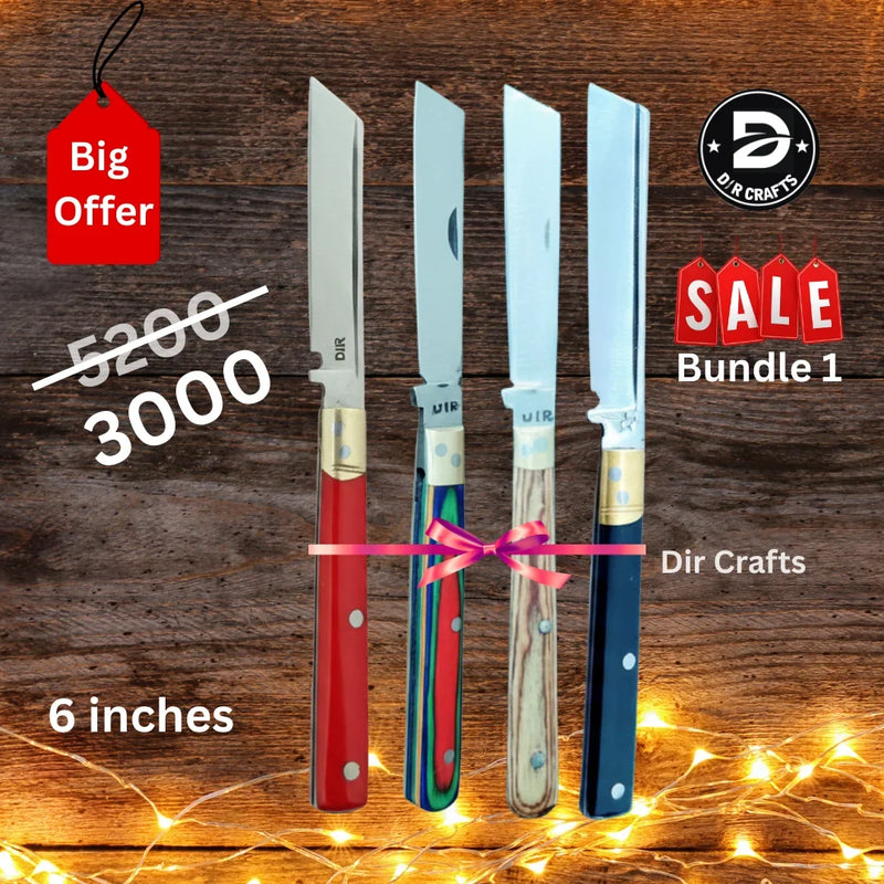 Classic Four Collection — Handmade 4-Piece Dir Knife Set