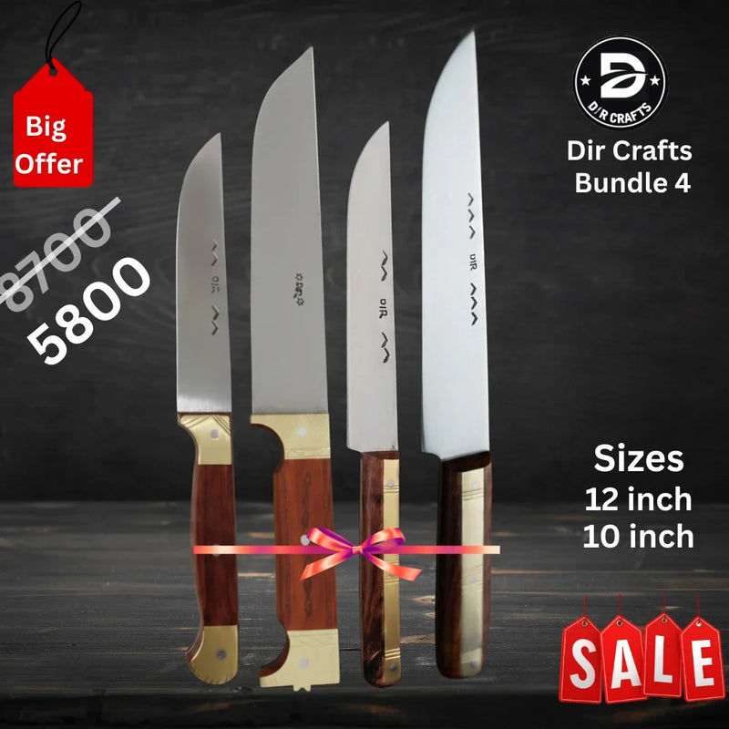 Dir Chef Quartet — Handmade 4-Piece Kitchen Knife Set